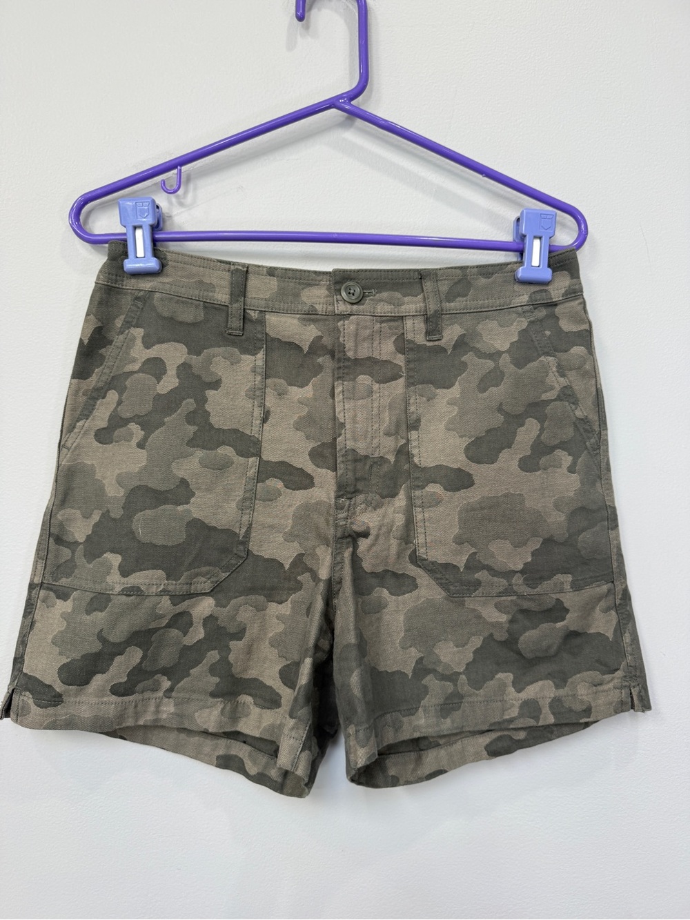 J. Crew Men's Camo Cargo Shorts - Olive/Tan
